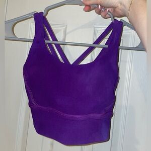 Lululemon Ribbed Energy Longline Sports Bra